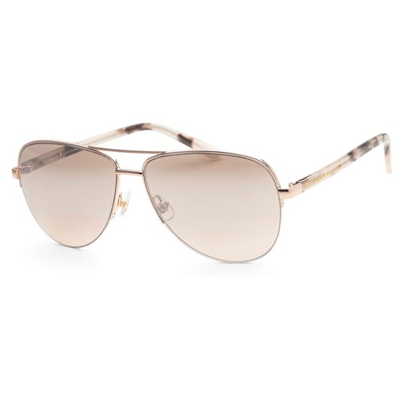 kate spade Accessories - Rose Gold & Brown Mirrored Bethanny Modified Aviator
Sunglasses C50KS02